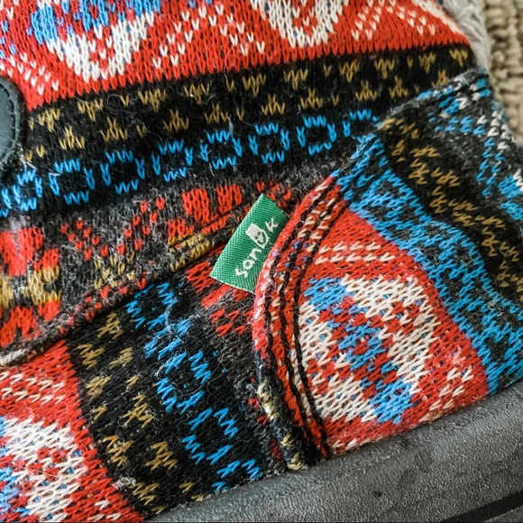 COPY - Sanuk Multicolor Sweater Boots Snuggle Size 8 - Picture 6 of 6